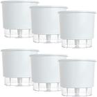 Vaso Auto Irrigável N4 21X18 Branco Raiz Antidengue Kit 6 Un