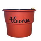 Vaso Autoirrigável Alecrim Armazém do Verde 20cm Vermelho