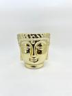 Vaso Buda Pequeno de Porcelana Dourado 12 cm
