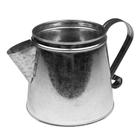 Vaso Bule Decorativo Metal Galvanizado 15 cm para flores artificiais produto