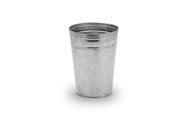 Vaso cachepô cone de aço galvanizado 21 cm