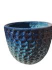 Vaso Cachepô Eugênia Azul Fusion Created 3 Cerâmica