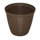 Vaso Cachepô Rattan (11X10) Cor Tabaco TOP GARDEN