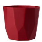 VASO CACHEPOT DIAMANTE 16x15cm VERMELHO WEST GARDEN