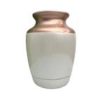 Vaso centro de mesa cobre de cerâmica trabalhado moderno