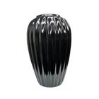 Vaso centro de mesa luxo de cerâmica moderno na cor preta
