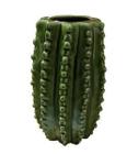 Vaso ceramica hedge cactus verde peq 12,8 x 12,5 x 20,4 cm
