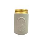 Vaso Cinza E Dourado Pássaro 18X11Cm Decoração Cachepot - Inigual