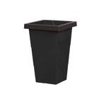 Vaso Coluna Quadrado Plasnew Preto 28,8 Litros 33X52X33CM