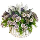 Vaso Com Arranjos de Flores e Gérbera Artificiais Decorativas