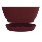 Vaso com Prato Tramontina Asteca 32 cm Polietileno Marsala