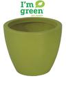 Vaso com Prato Tramontina Asteca 38 cm em Polietileno Verde