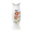 Vaso de Cerâmica com Estampas Florais Flores Naturais Artificias Arranjos Decoração Interiores Presente Decoração 26cm