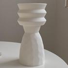 Vaso de Cerâmica Liso Desebrião Branco Plain Criativo, Casa