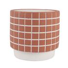 Vaso de cimento lisboa terracota, branco g - MEK