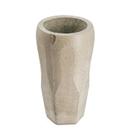 Vaso de concreto decorativo Bowling 19,8cm Cinza linha Eco