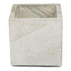 Vaso de concreto decorativo Quadrado 9,5cm Cinza linha Eco