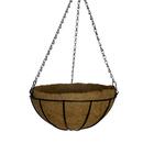 Vaso de Fibra de Coco 25cm Suspenso Com Corrente Para Plantas E Flores - Verde Garden