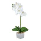 Vaso de Flor Arranjo Orquídea Artificial Planta Realista Decorativa