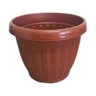 Vaso De Flor Decorativo Grego Redondo Médio Marrom 4,8L - Ariplas