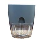 Vaso De Flores De Plástico Transparente De Dupla Camada Com Autoirrigação, Corda De Algodão E Porta