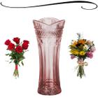 Vaso de Mesa Decorativo de Vidro Cristal Ecológico Para Decoração Plantas Flores Utensílio de Casa