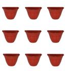 Vaso De Parede Cachepot Moderno Preto Ou Terracota Kit Com 9