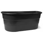 Vaso de Parede Duplo (39x16x17) Preto RIQUEPLÁS