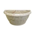 Vaso De Parede Marmorizado 2,8L Marrom 30X16X15Cm Ariplas