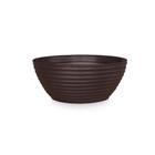 Vaso De Planta Bacia Cuia Polietileno Decorativo 30X12 Café - Foster Plast