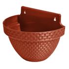 Vaso De Planta Decorativo Jardim Varanda Parede Rattan 3L