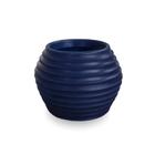 Vaso De Planta Decorativo Polietileno 15X20 Cm Azul Marinho