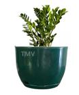 Vaso De Planta Flor Cone Decorativo Luxo Polietileno N1-verde