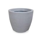 Vaso De Planta Flor Pilão De Polietileno 30X30 Cinza Claro - Foster Plast