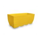 Vaso De Planta Jardineira Floreira Polietileno 60X25 Amarelo