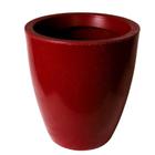 Vaso de planta luxo decorativo coluna lisa brilhante varanda e jardim 29x25