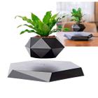 Vaso de Planta Magnetico Flutuante Levitaçao Gravidade Zero Base Hexagonal Flor Bonsai Suculenta Enfeite Mesa Quarto Sala Escritorio