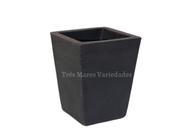 Vaso De Planta Polietileno Jardim Varanda Coluna Quadrada M