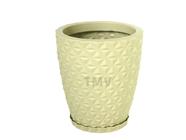 Vaso De Planta Polietileno Jardim Varanda N 1-bege