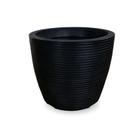 Vaso De Planta Redondo Decorativo Polietileno 30X30 Preto