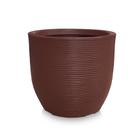 Vaso De Planta Redondo Grande De Polietileno 60X56 Chocolate