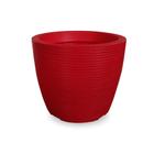 Vaso De Planta Redondo Pilão Decorativo De Polietileno 30X30