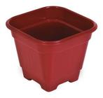 Vaso De Plantas Quadrado Médio 29X29X24,5 Vermelho 25294 - Arqplast