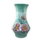 Vaso de Porcelana para Flores Jarro de Louça Grande Oriental 19 cm Pintado à Mão FLORAL AZALEIAS SILVESTRE ROSA
