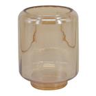 Vaso de vidro ambar decorativo 15cm