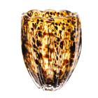 Vaso De Vidro Italy Leopardo 12Cm X 15,5Cm Wolff