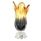 Vaso de Vidro Murano Decorativo Ambar Murrines 30cm Jolitex
