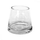 Vaso de Vidro Pequeno Meio Cone Decorativo Copo Objeto de Decoração Enfeites Centro de Mesa Flores Arranjos Aquário 10cm