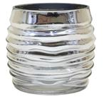 Vaso De Vidro Prata 20X10X18 Cm