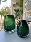 Vaso de Vidro tipo Murano Verde (3343/3344)